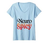 Womens Neurodiverse Neurospicy V-Neck T-Shirt
