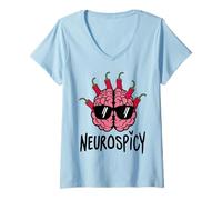Womens Neurodiverse Neurospicy V-Neck T-Shirt