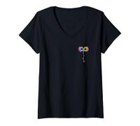 Women's Neurodiversity Education Support Inspirational Butterflies V-Neck T-Shirt