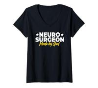 Women's Neurosurgeon Made By God V-Neck T-Shirt