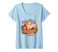 Women's Nevada Valley of Fire Nevada Valley of Fire State V-Neck T-Shirt