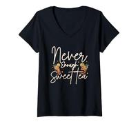 Women's Never. Enough. Sweet Tea. V-Neck T-Shirt