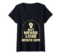 Womens Never Lose Hope V-Neck T-Shirt