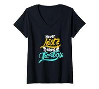 Women's Never Lost Along The Way V-Neck T-Shirt