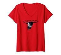 Women's Nevermore Raven V-Neck T-Shirt