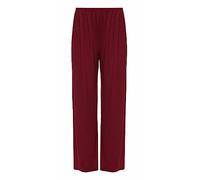 Womens New Black Wide Leg Flared Trousers Ladies Plain Stretch Fit Elasticated Waist Long Palazzo Pants Plus Size