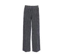 Womens New Black Wide Leg Flared Trousers Ladies Plain Stretch Fit Elasticated Waist Long Palazzo Pants Plus Size
