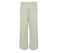 Womens New Black Wide Leg Flared Trousers Ladies Plain Stretch Fit Elasticated Waist Long Palazzo Pants Plus Size
