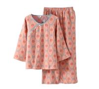 Womens New Chinese Style Nightwear, Womens Pyjamas Set Long Sleeve, Comfortable Soft Sleepwear Set Casual Loose Fit 2 Piece Pyjamas Retro Traditional Patterned Hanfu Loungewear At Autumn
