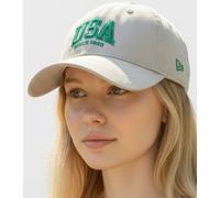 Womens New Era 9TWENTY Adjustable Grey Baseball Cap USA Dad Hat Streetwear