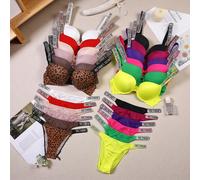 Women's New Fashion Sexy Lingerie Sporty Classic Padded Adjustable push up V Lingerie Set S Underwear Set VS009