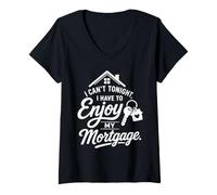 Women's New Homeowner First Time Home Buyer Closing Day V-Neck T-Shirt