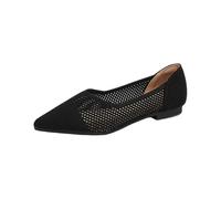 Women's New Mesh Elastic Thick Bottom Breathable Non One Foot Stirrup Leisure Comfortable Casual Shoes Roll Up Shoes Size 5 Silver (Black, 4)