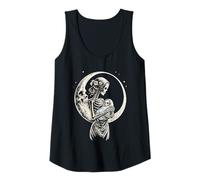 Womens New Mom of a boy Gothic Skeleton Tank Top