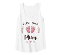 Womens New Mummy Pregnancy Reveal First Time Mum Tank Top