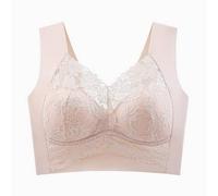 Women's New Seamless Lace Bralette - Push Up Anti-Sagging Non-Wired Bra for Sleep & Comfort, Lift & Shape Enhancement, Breathable Soft Underwire- Bralet for Everyday Wear