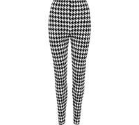 Womens New Tartan Check Printed Ladies Stretch Elasticated Waistband Long Fit Pants Leggings Plus Size (12-14, Dogtoth)