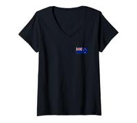Womens New Zealand Flag Graphic for Men, Women, Kids V-Neck T-Shirt
