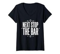 Women's Next Stop the Bar Exam Funny Law School Graduation V-Neck T-Shirt