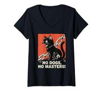 Women's Ni Dieu Ni Maitre | No Gods No Masters V-Neck T-Shirt