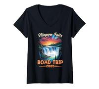 Womens Niagara Falls Road Trip Family Vacation Trip Men Women V-Neck T-Shirt