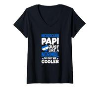 Women's Nicaraguan Papi Just Like A Normal Dad Only Way Cooler V-Neck T-Shirt