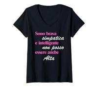 Women's Nice and Smart, I Can't Be Even High V-Neck T-Shirt