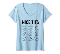 Women's Nice Tits Birdwatching for Birdwatchers Twitchers V-Neck T-Shirt