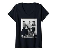 Womens Nick Cave Band The Birthday Party 1981 by Virginia Turbett V-Neck T-Shirt