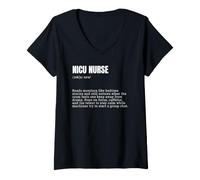 Women's NICU Nurse Definition Funny Caregiver Appreciation V-Neck T-Shirt