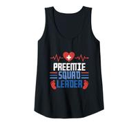 Womens NICU Nurse Preemie Squad Leader Tank Top