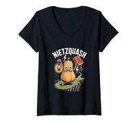 Womens Nietzquash The Zoodle Thus Spoke V-Neck T-Shirt