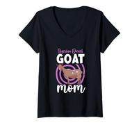 Womens Nigerian Dwarf Goat Mom V-Neck T-Shirt