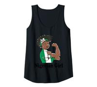 Womens Nigerian Roots Crown African Pride Nigerian Girl Nigeria Tank Top