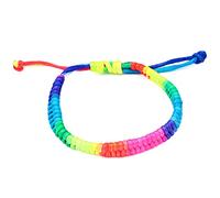 Women's Nightclub Rainbow Fluorescent Colorful Braided Woven Bracelet Creative And Exquisite Workmanship