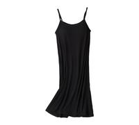 Womens Nightdress with Built in Bra Summer Strappy Nighties Loose Fit Night Dress Soft Comfortable Night Wear Plain Classic Nightwear