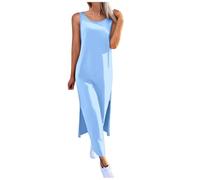 Womens Nightwear Loungewear Satin Silk Nightdresses Women Spaghetti Strap Nightgowns Loose Fit Negligee Evening Nightwears Heart Print Nightshirts For Nighttime Relaxation Warmth Blue