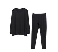 Womens Nightwear Pyjamas Set Multifunctional Long Sleeve Lounge Set Postpartum Comfy Pjs Pajamas Cotton Pajamas Two Piece Nightwear Winter Fleece Pyjamas Maternity Tops And Pants With Pockets Black