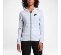 WOMENS NIKE ADVANCE 15 TECH KNIT HOODIE JACKET SIZE S (837458 100) WHITE /BLACK