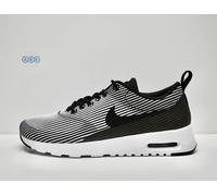 Womens Nike Air Max Thea KJCRD Pinstripe Black White Metallic Silver UK Size 4.5