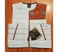 Women's Nike Air Running Gilet Vest Sz S Sky Blue Brown Red CU3098 407