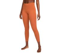 Women's Nike Dri-Fit Rust Brown Yoga Leggings - Orange - Size: None/12