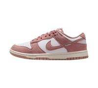 Womens Nike Dunk Low 'White/Particle Pink', White/Sail/Metallic Silver/Particle Pink, 6