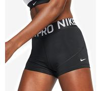 Nike Pro Women's 3" Training Shorts, Black/Black/(White), L