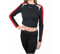 Women's Nike Pro Women's Black & Red Dri Fit Crop Top