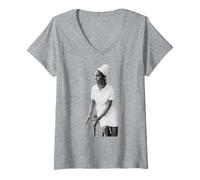 Womens Nina Simone Jazz Gospel Singer Duffy Archive Photography V-Neck T-Shirt