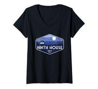 Womens Ninth House Locked Tomb V-Neck T-Shirt