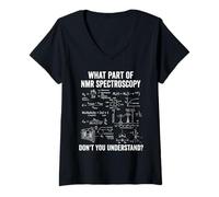 Women's NMR Nuclear Magnetic Resonance Spectroscopy Science Formula V-Neck T-Shirt
