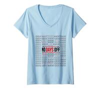 Women's No Days Off Discipline Motivation Mindset V-Neck T-Shirt