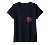 Women's No Days Off Hustle Motivation Hard Work Mindset Quote V-Neck T-Shirt